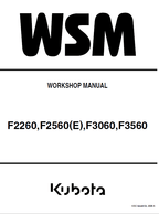 Kubota F2260, F2560, F2560E, F3060, F3560 Front Mower Workshop Service Manual PDF service repair manual cover