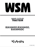 Kubota B2630HSD, B3030HSD, B3030HSDC Tractor Workshop Manual PDF service repair manual cover
