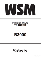 Kubota B3000, B3000-AUS Tractor Workshop Service Manual PDF service repair manual cover