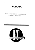 Kubota B5100D, B5100E, B6100D, B6100E, B7100D Tractor Workshop Manual PDF service repair manual cover