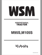 Kubota M95S, M105S Tractor Workshop Repair Manual PDF service repair manual cover