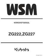 Kubota ZG222, ZG222S, ZG227 Mower Workshop Service Manual PDF service repair manual cover