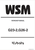 Kubota G23-2, G26-2 Mowers Service Manual PDF service repair manual cover