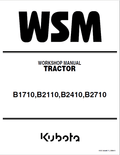 Kubota B1710, B1710D, B2110, B2110D, B2110DB, B2110HDB Tractor Manual PDF service repair manual cover