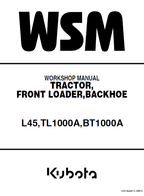 Kubota L45, TL1000A, BT1000A Tractor Front Loader Workshop Manual PDF service repair manual cover
