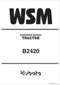 Kubota B2420 Tractor Service Manual PDF service repair manual cover