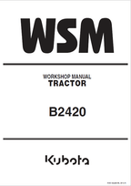 Kubota B2420 Tractor Service Manual PDF service repair manual cover