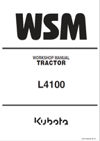 Kubota L4100 Tractor Service Manual PDF service repair manual cover