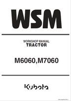 Kubota M6060, M7060 Tractor Service Manual PDF service repair manual cover