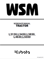 Kubota L3130, L3430, L3830, L4330, L4630, L5030 Tractor Workshop Manual PDF service repair manual cover