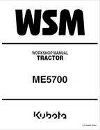 Kubota ME5700 Tractor Workshop Service Manual PDF service repair manual cover