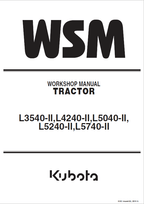 Kubota L3540-II, L4240-II, L5040-II, L5240-II, L5740-II Tractor Service Manual PDF service repair manual cover