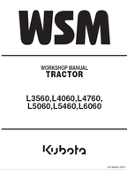 Kubota L3560, L4060, L4760, L5060, L5460, L6060 Tractor Manual PDF service repair manual cover
