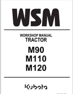 Kubota M90, M110, M120 Tractor Workshop Repair Manual PDF service repair manual cover