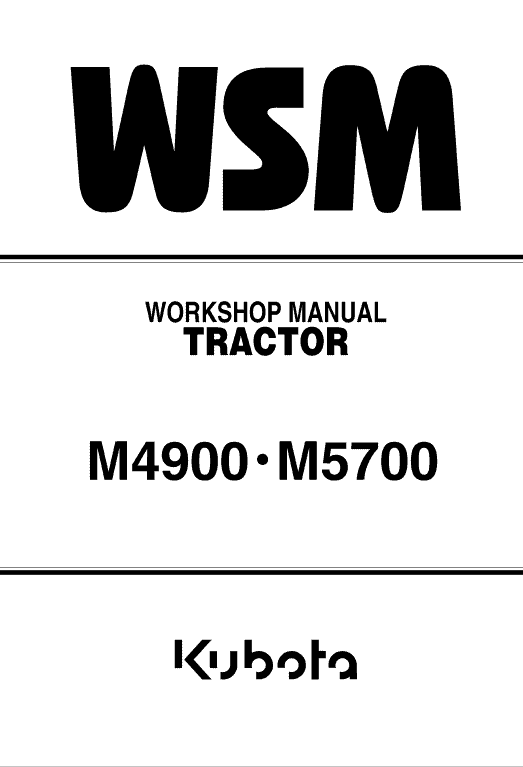 Kubota M4900, M5700 Tractor Workshop Service Manual PDF manual preview page 424