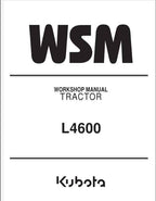 Kubota L4600 Tractor Workshop Repair Manual PDF service repair manual cover