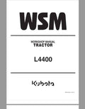 Kubota L4400, L4400HST, L4400, L4400HSTHST Tractor Workshop Repair Manual PDF service repair manual cover