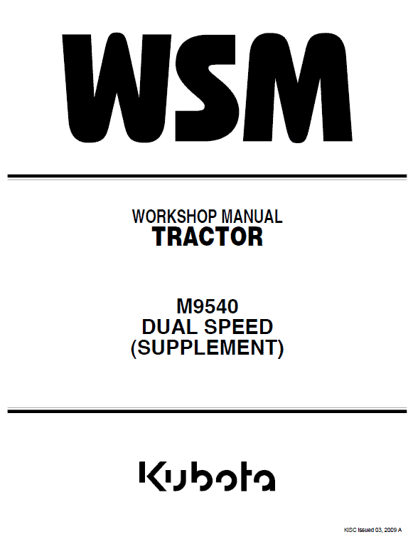 Kubota M8540, M9540 Tractor Workshop Service Manual PDF manual preview page 463