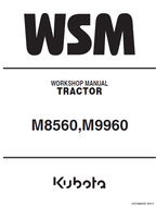 Kubota M8560, M9960 Tractor Workshop Service Manual PDF service repair manual cover
