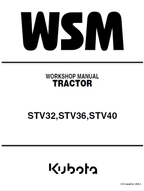 Kubota STV32, STV36, STV40 Tractor Workshop Service Manual PDF service repair manual cover