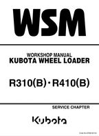 Kubota R310, R310B, R410, R410B Wheel Loader Workshop Manual PDF service repair manual cover