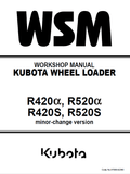 Kubota R420A, R520A, R420S, R520S Wheel Loader Workshop Manual PDF service repair manual cover