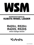 Kubota R420A, R520A, R420S, R520S Wheel Loader Workshop Manual PDF service repair manual cover