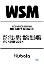 Kubota RCK48-15BX, RC48-15BX, RCK54-15BX, RCK54-22BX Mower Manual PDF service repair manual cover