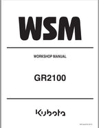 Kubota GR2100 Lawn Mower Workshop Repair Manual PDF service repair manual cover