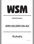 Kubota GR2120, GR2120-AU Lawn Mower Workshop Repair Manual PDF service repair manual cover