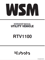 Kubota RTV1100 Utility Vehicle Workshop Service Manual PDF service repair manual cover