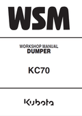 Kubota KC70 Dumper Workshop Manual PDF service repair manual cover