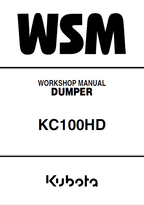 Kubota KC100HD Dumper Workshop Manual PDF service repair manual cover