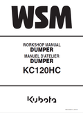 Kubota KC120HC Dumper Workshop Manual PDF service repair manual cover