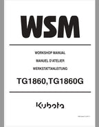 Kubota TG1860, TG1860G Lawn Mower Workshop Repair Manual PDF service repair manual cover
