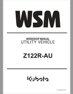 Kubota Z122R-AU Zero Turn Mower Workshop Repair Manual PDF service repair manual cover