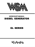 Kubota GL Series Generator Workshop Service Manual PDF service repair manual cover