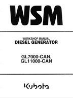 Kubota GL7000-CAN, GL1100-CAN Generator Workshop Manual PDF service repair manual cover