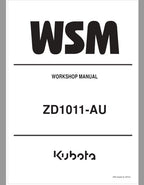 Kubota ZD1011-AU Mower Workshop Repair Manual PDF service repair manual cover