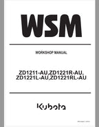 Kubota ZD1211-AU, ZD1221R-AU, ZD1221L-AU, ZD1221RL-AU Mower Repair Manual PDF service repair manual cover