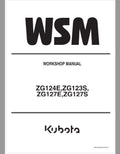 Kubota ZG124E, ZG123S, ZG127E, ZG127S Mower Workshop Repair Manual PDF service repair manual cover
