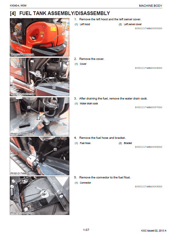 Kubota KX040-4 Excavator Workshop Service Manual PDF manual preview page 729