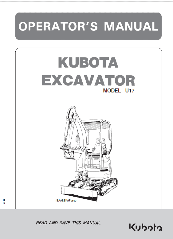 Kubota U17-3a Excavator Workshop Service Manual PDF manual preview page 694