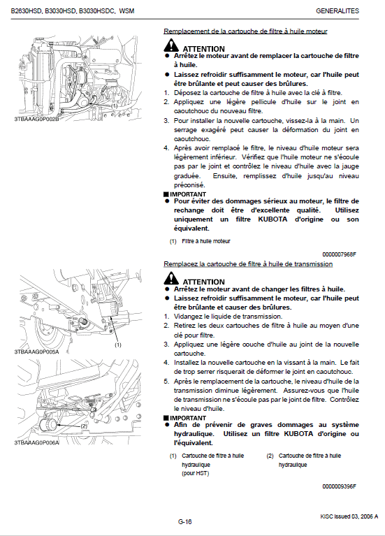 Kubota B2630HSD, B3030HSD, B3030HSDC Tractor Workshop Manual PDF manual preview page 679
