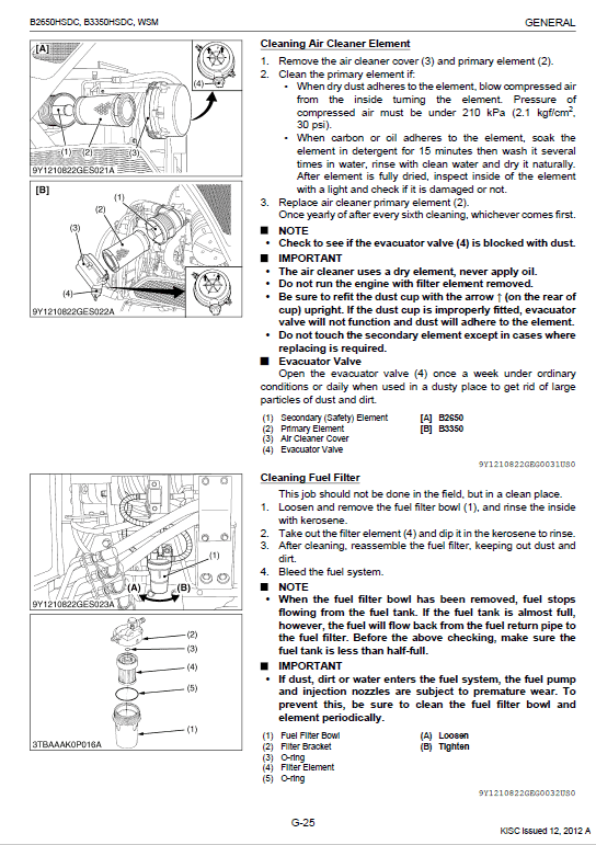 Kubota B2650HSDC, B3350HSDC Workshop Service Manual PDF manual preview page 674