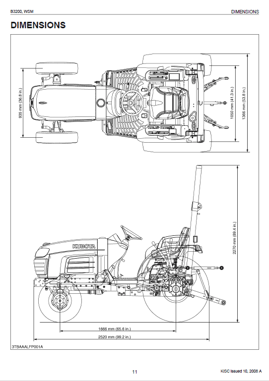 Kubota B3200 Tractor Workshop Service Manual PDF manual preview page 664