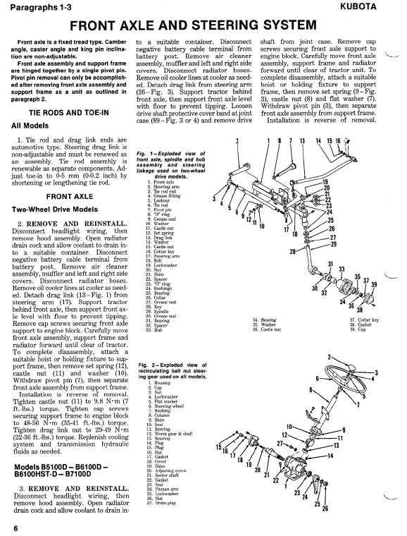 Kubota B5100D, B5100E, B6100D, B6100E, B7100D Tractor Workshop Manual PDF manual preview page 660