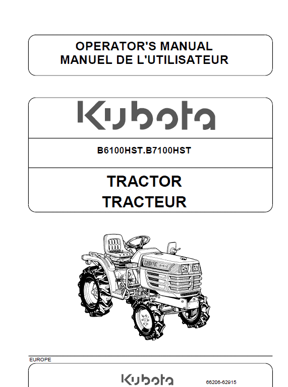 Kubota B6100HST, B7100HST Tractor Workshop Service Manual PDF manual preview page 655