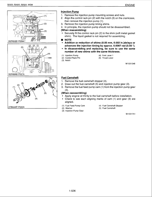 Kubota B2320, B2620, B2920 Tractor Workshop Service Manual PDF manual preview page 625