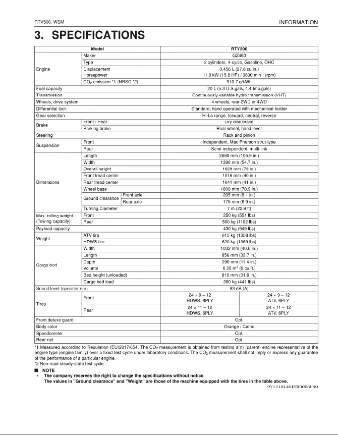 Kubota RTV500 Utility Vehicle Workshop Service Manual PDF manual preview page 355